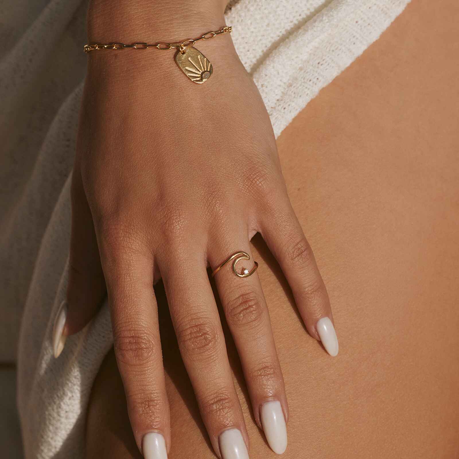Diamond Wave Ring - Image 3