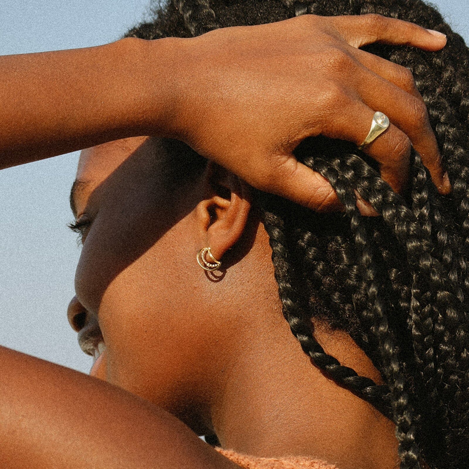 Triple Hoop Earrings - Image 4