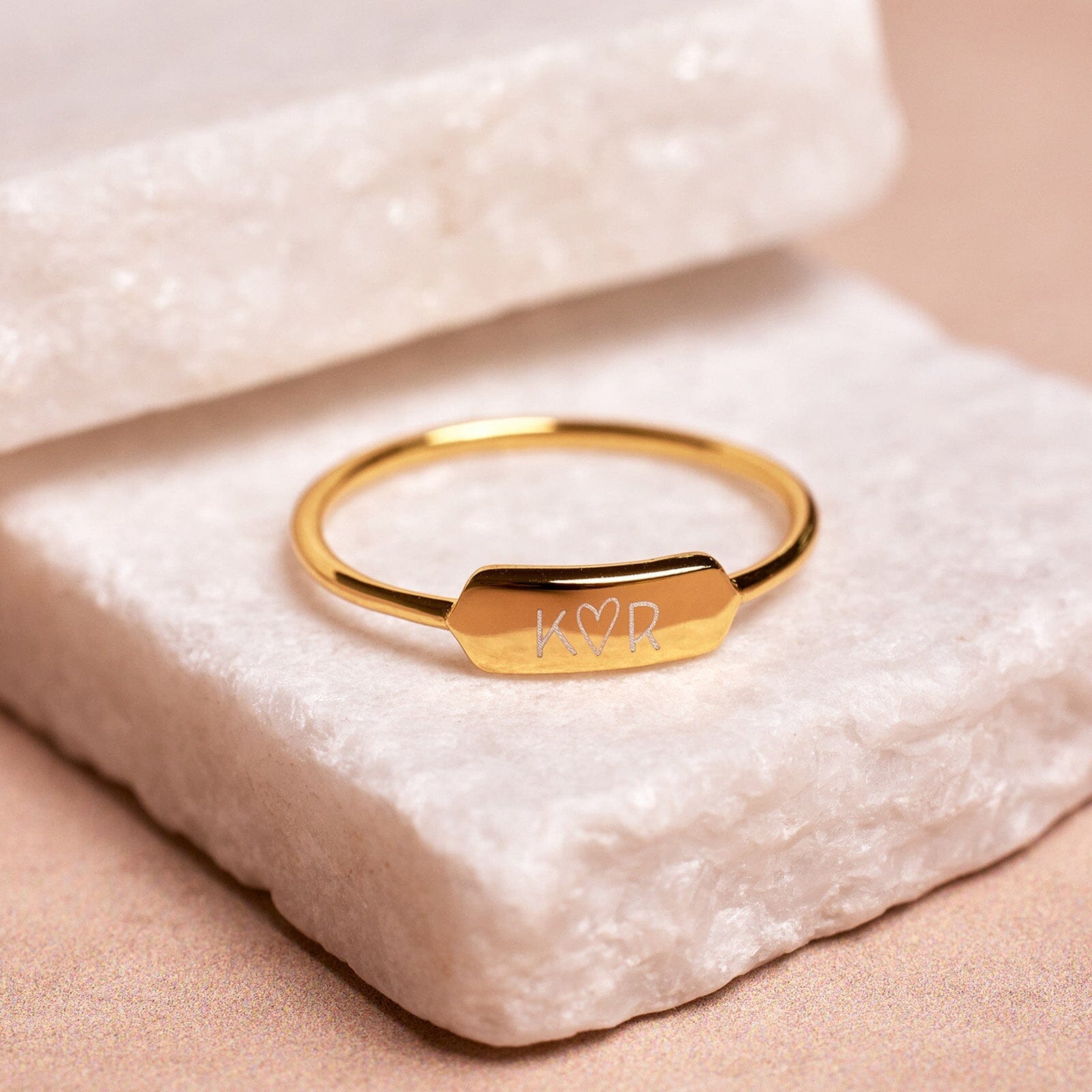 Demi-Fine Engravable Bar Ring - Image 8