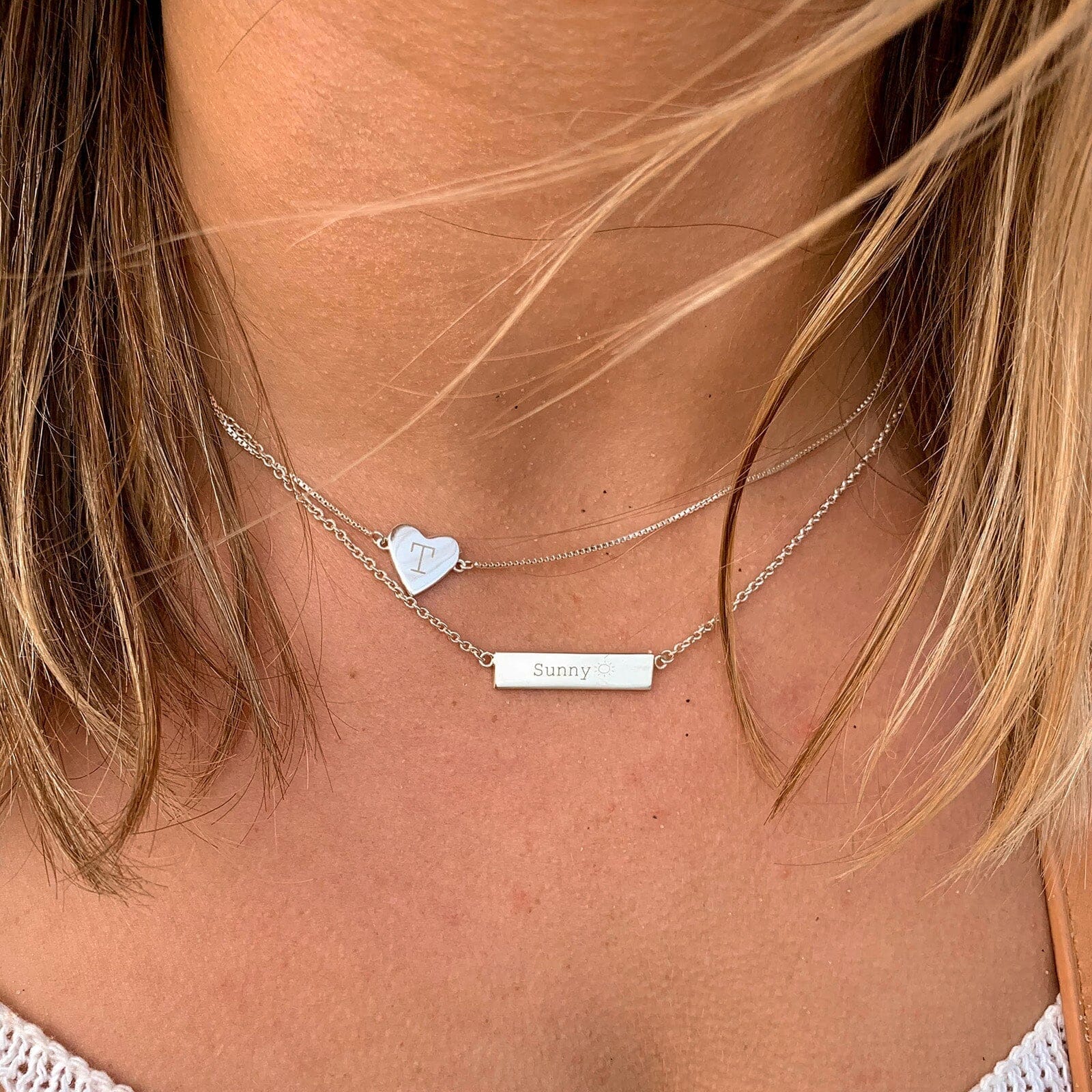 Demi-Fine Engravable Heart Choker - Image 8