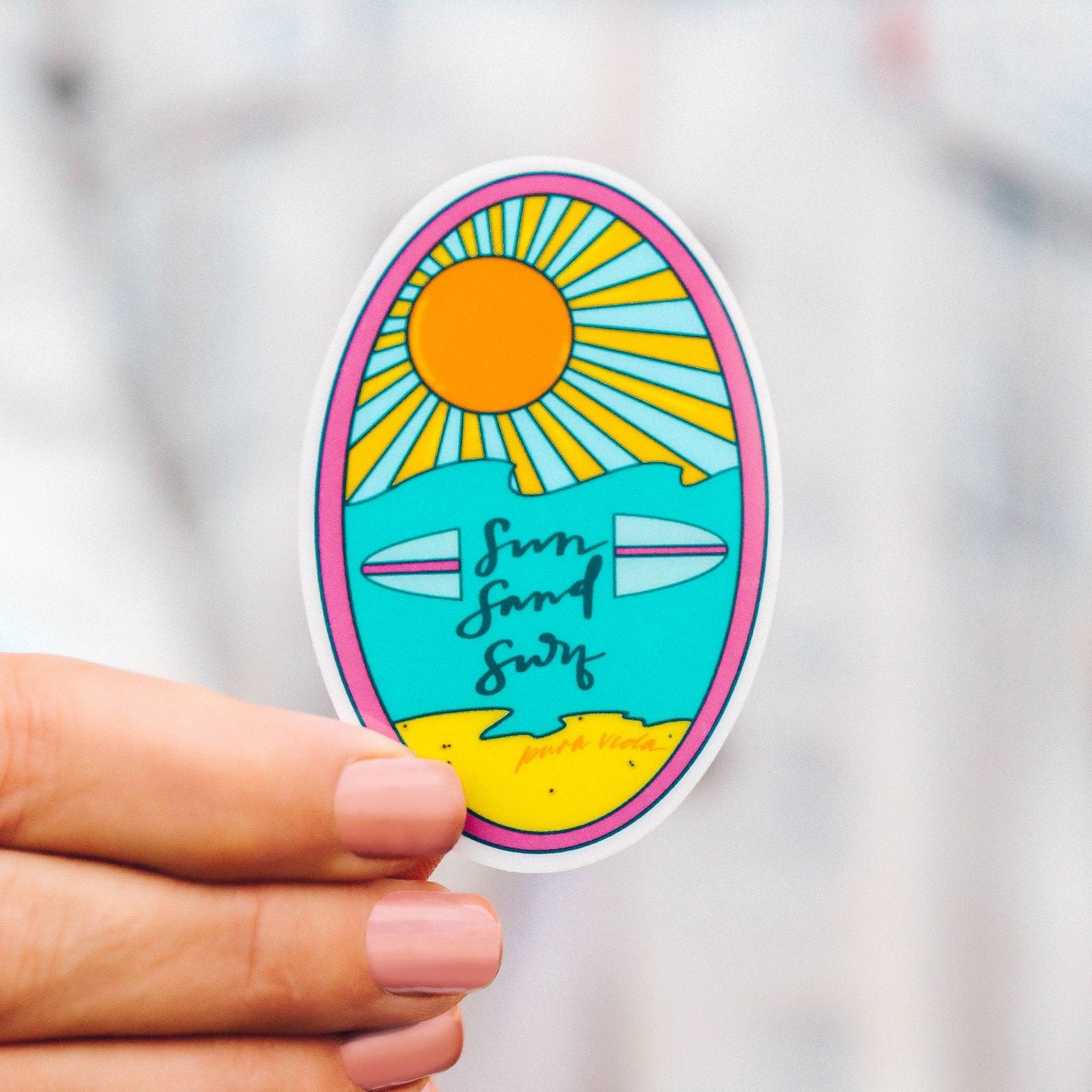 Sun Sand Surf Sticker - Image 2