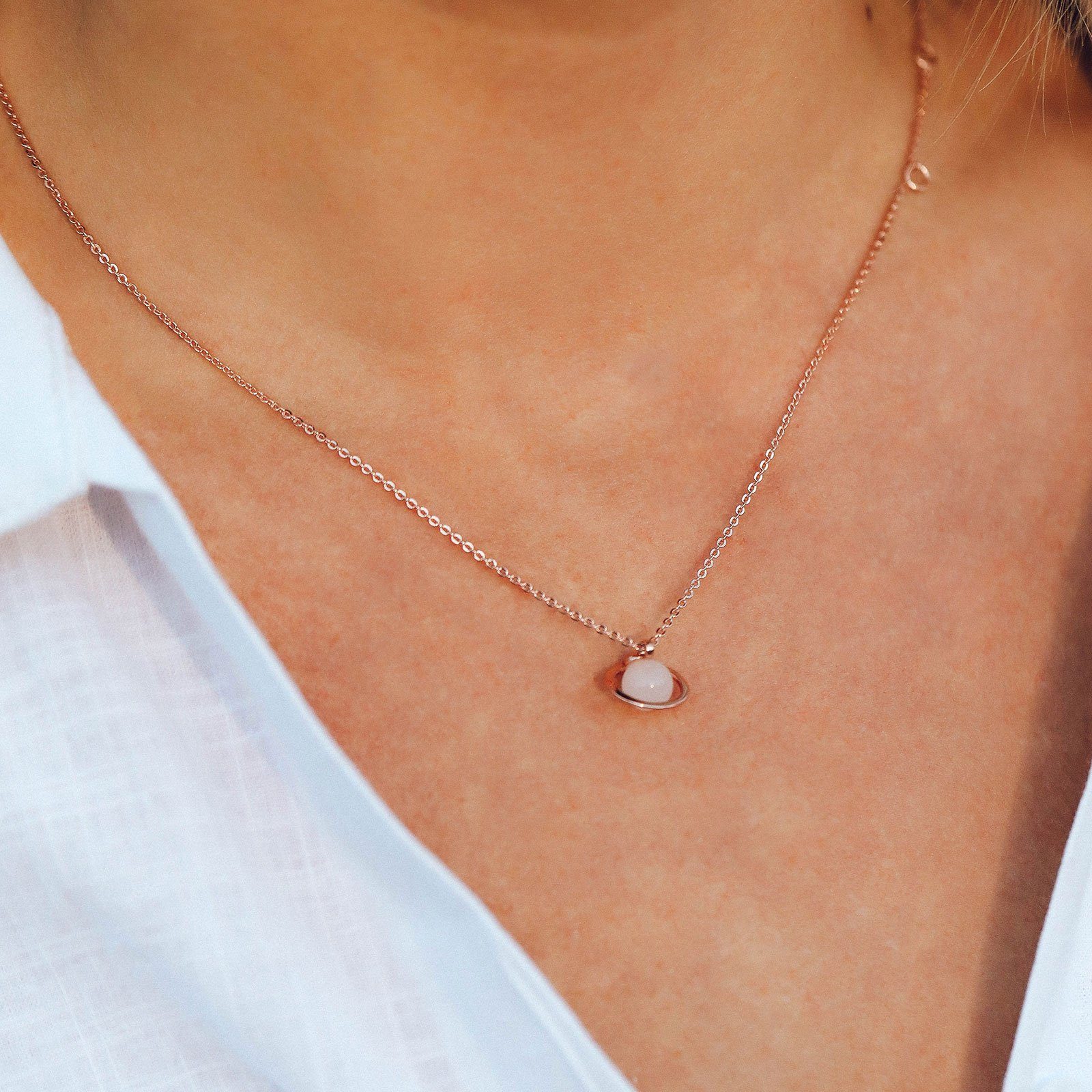 Saturn Necklace & Earring Set - Image 6