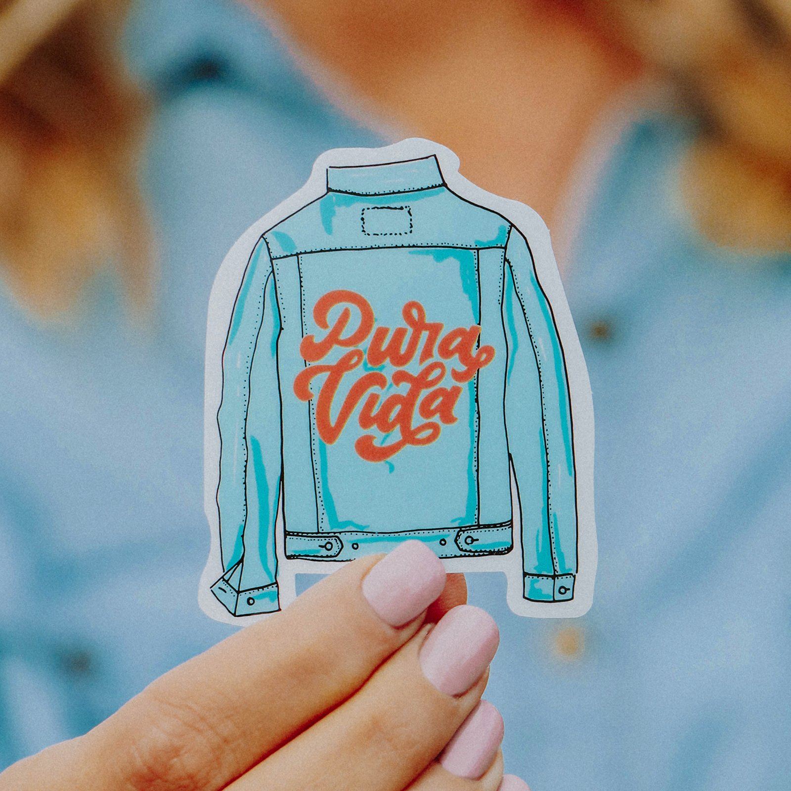 Jean Jacket Sticker - Image 2