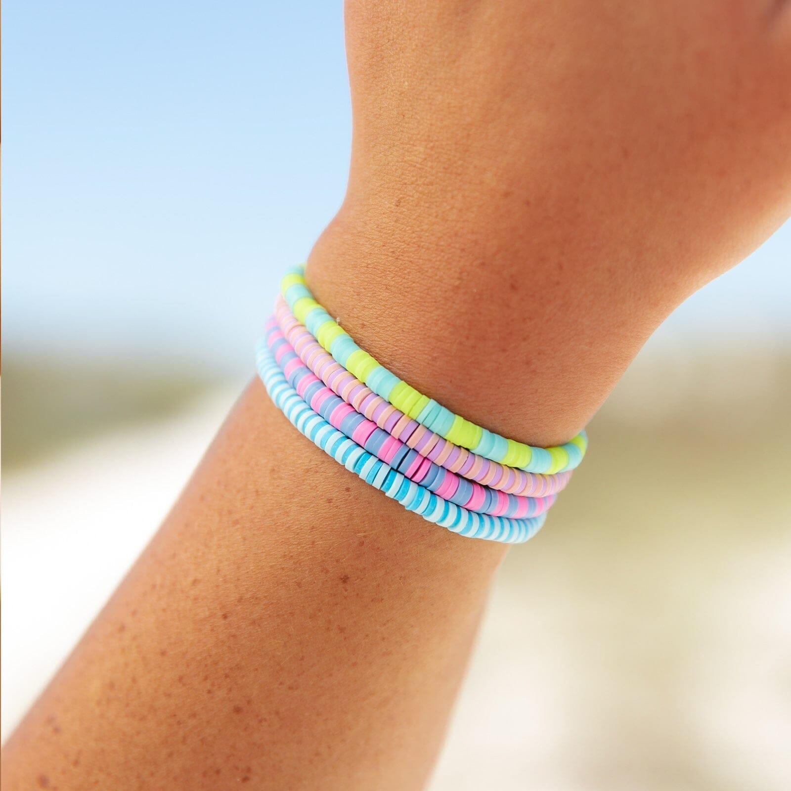 Violet Sunrise Seascape Stretch Bracelet - Image 7