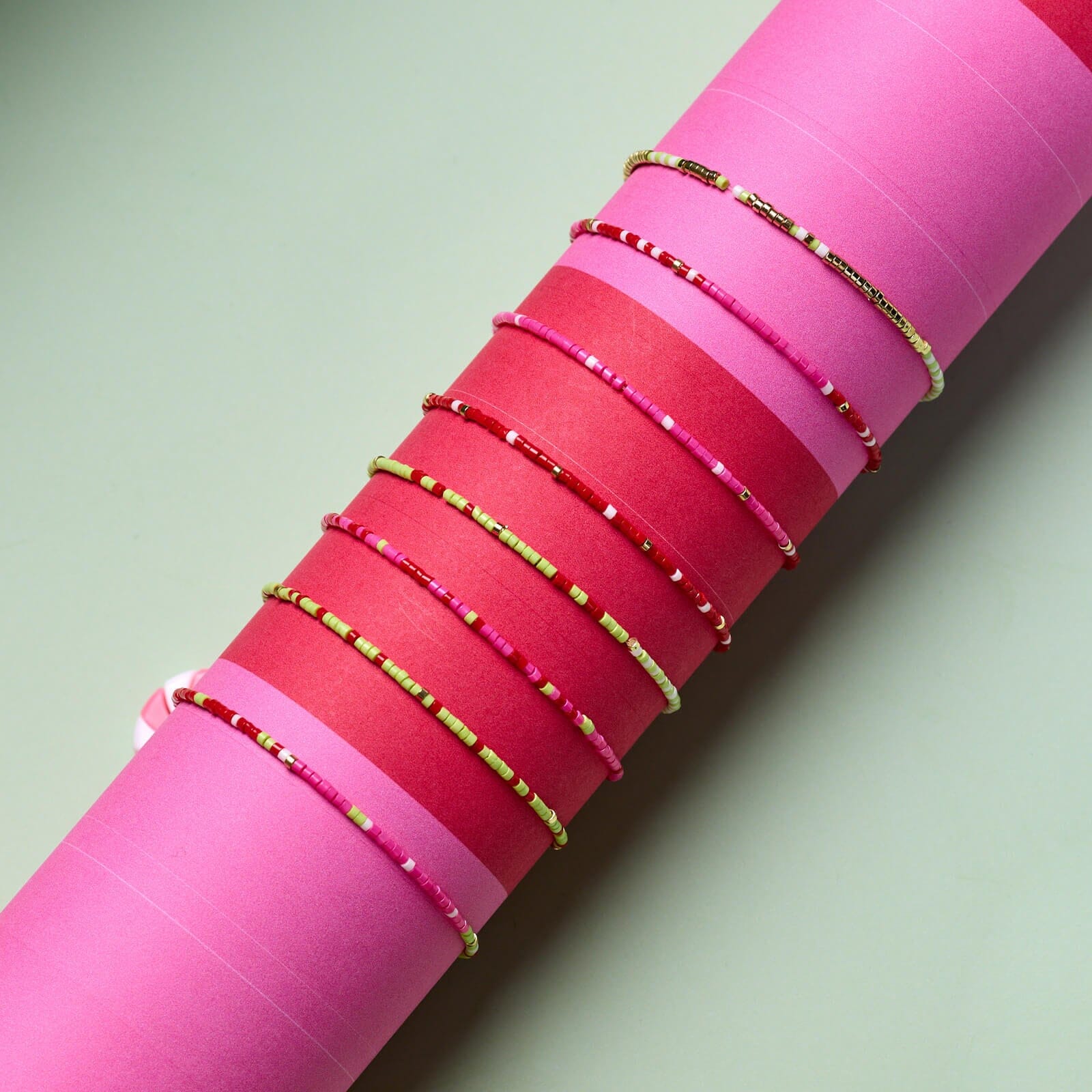 Strawberry Fields Stretch Bracelet Set of 8 - Image 4