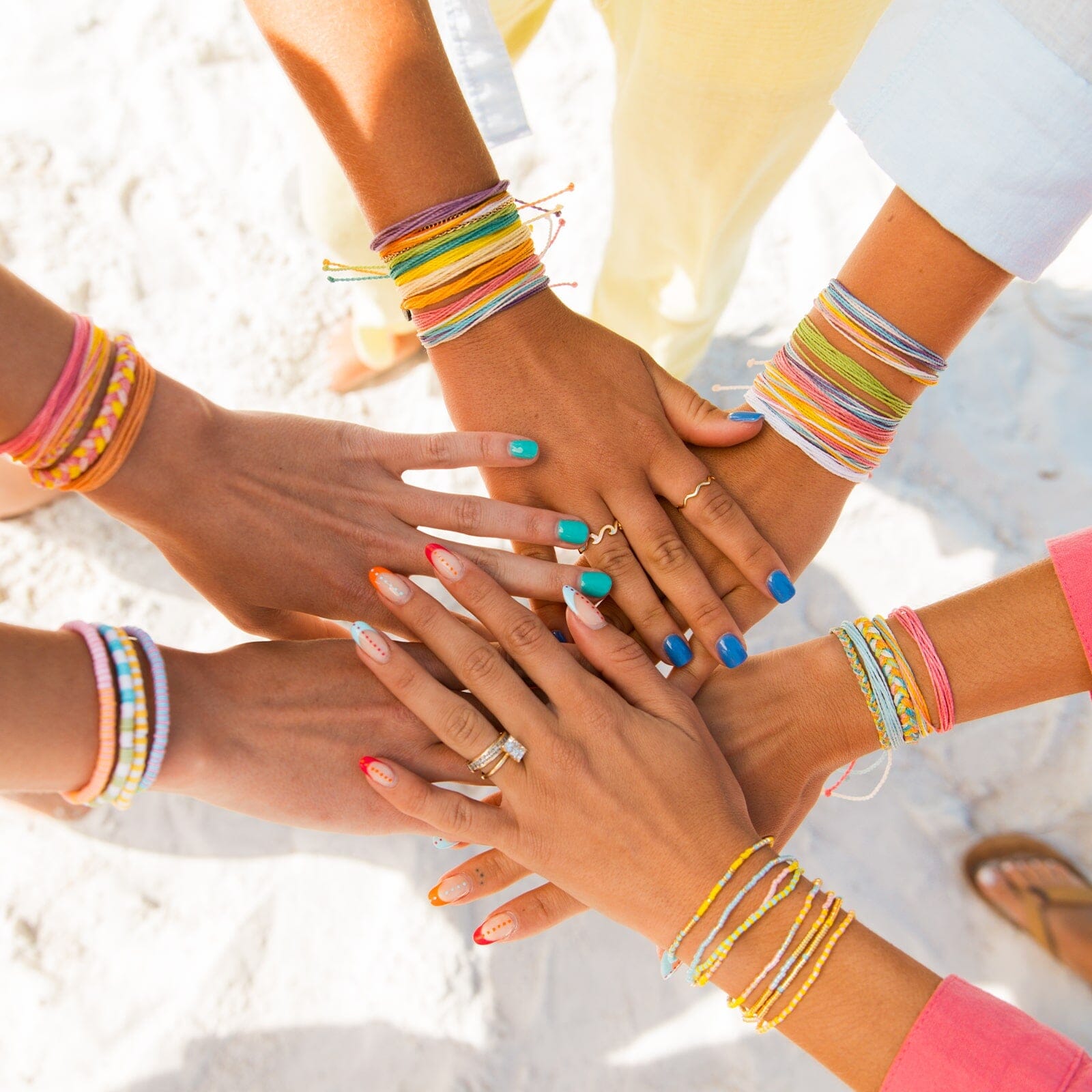 Mixed Bead Sunset Beach Stretch Bracelet Set of 8 - Image 7