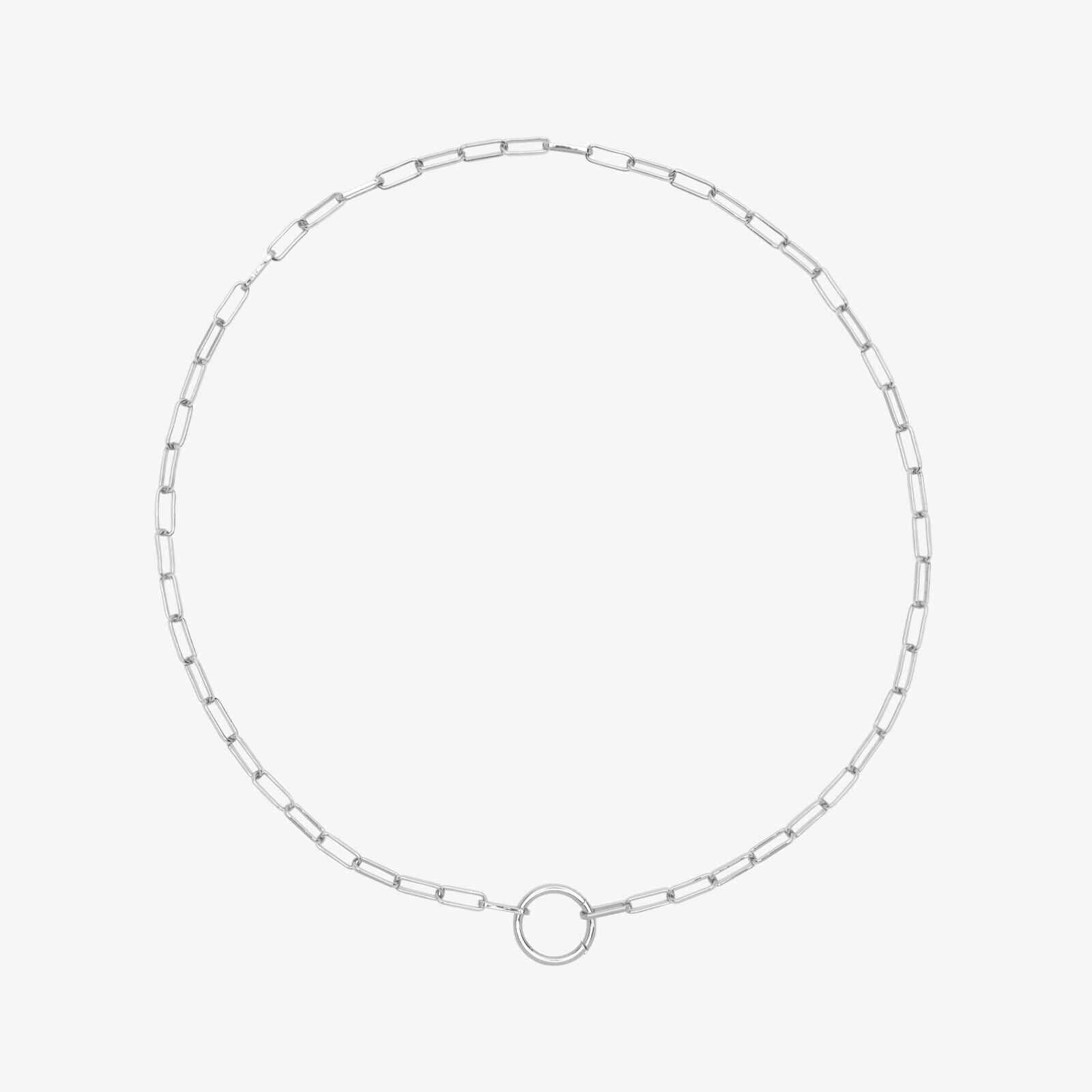 Harper Round Charm Chain Necklace - Image 2