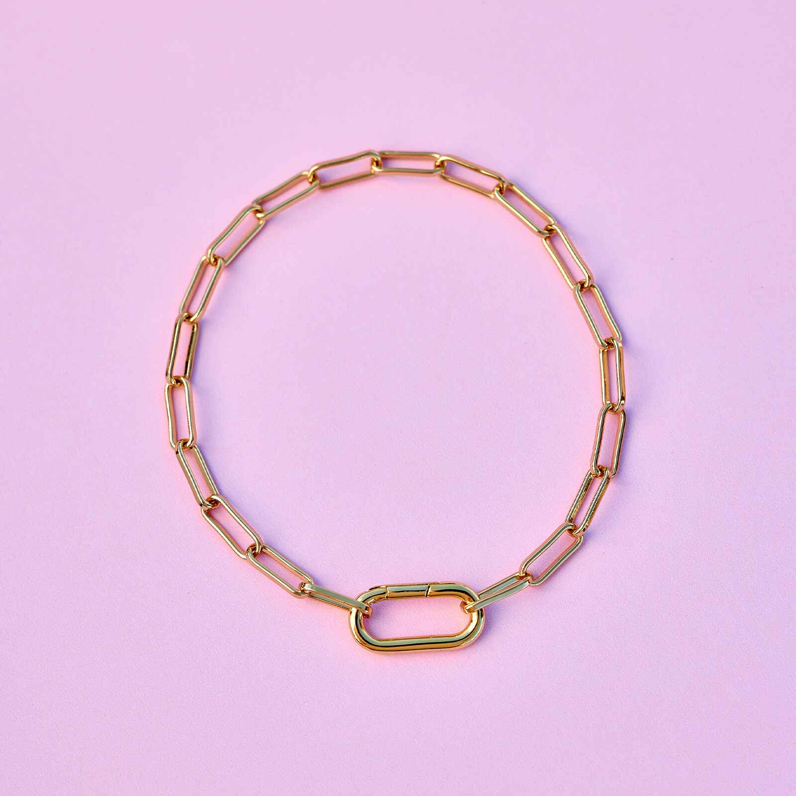 Harper Oval Charm Chain Bracelet - Image 14