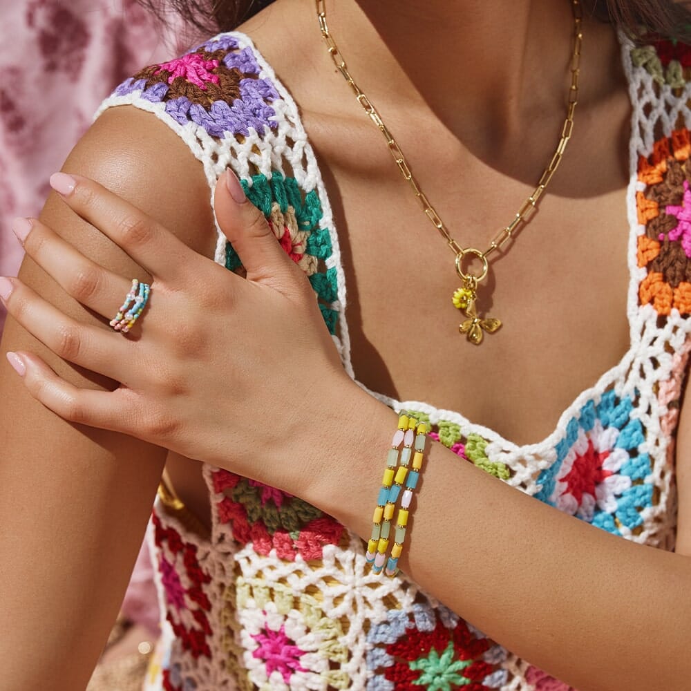 Neon Lights Stretch Bracelet 3 Pack - Image 3