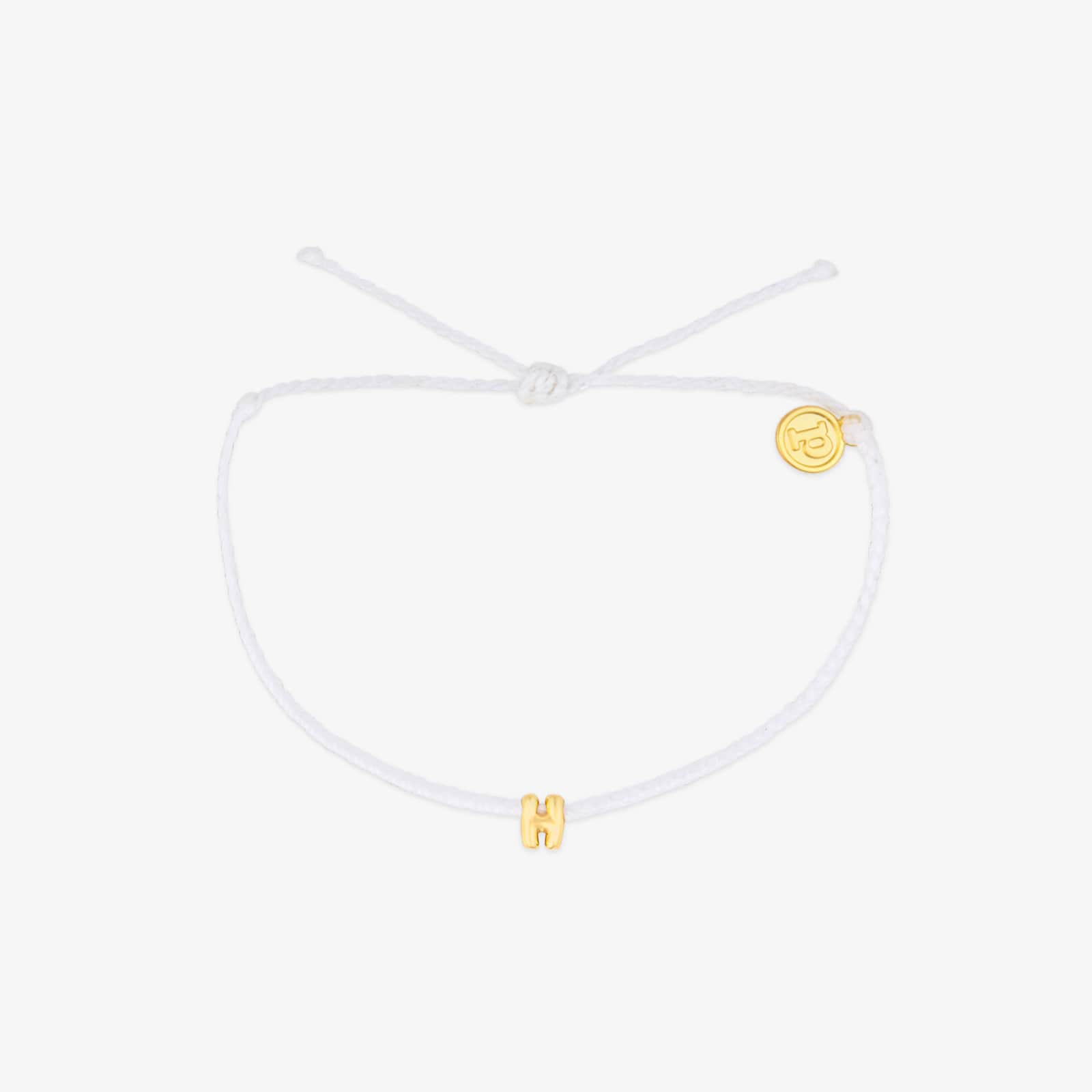 White Alphabet Bubble Charm Bracelet - Image 8